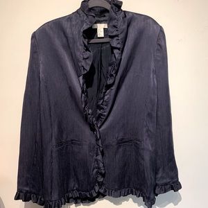 Silky Viscose Blazer L